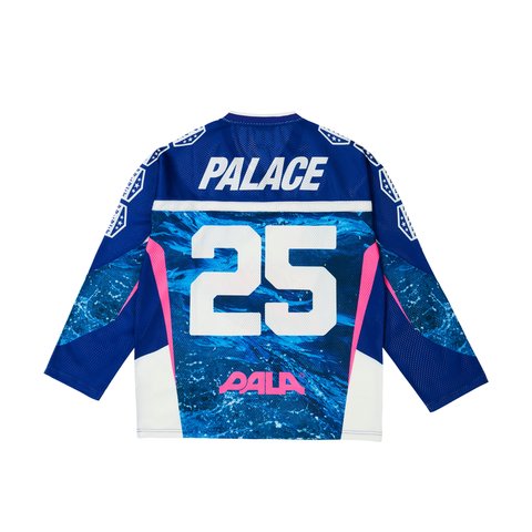 Palace NO BITIN' HOCKEY JERSEY NAVY - Colorway