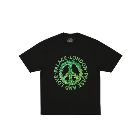 Palace PEASE AND LOVE T-SHIRT BLACK - Colorway