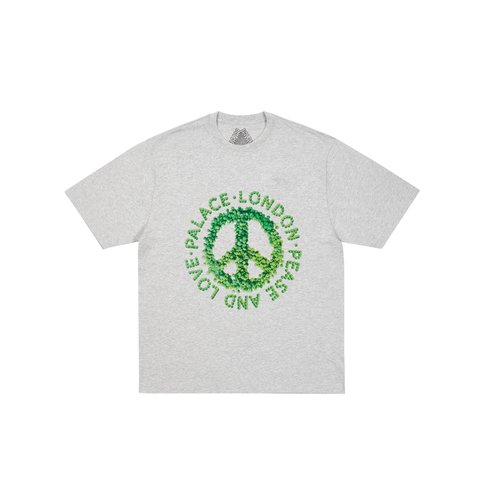 Palace PEASE AND LOVE T-SHIRT GREY MARL - Colorway