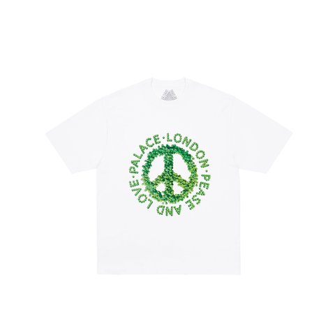 Palace PEASE AND LOVE T-SHIRT WHITE - Colorway