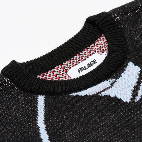 Palace REAR VIEW KNIT BLACK - Colorway
