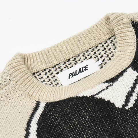Palace REAR VIEW KNIT GREY - Colorway