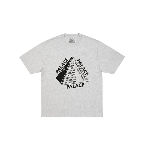 Palace SCHEME T-SHIRT GREY MARL - Colorway