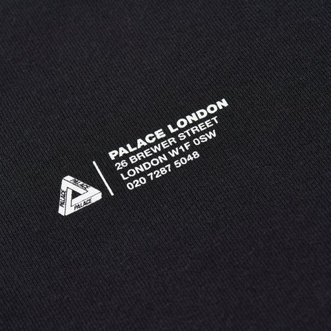 Palace SHOP LOCATOR CREW BLACK - Colorway