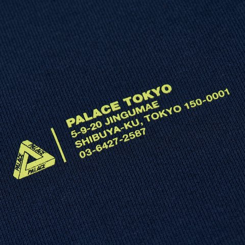 Palace SHOP LOCATOR CREW NAVY - Colorway