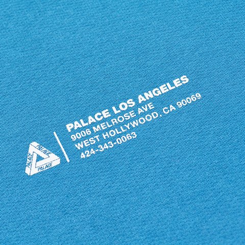 Palace SHOP LOCATOR CREW OCEAN BLUE - Colorway