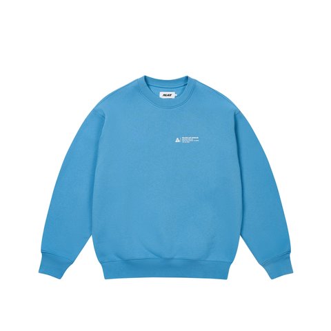 Palace SHOP LOCATOR CREW OCEAN BLUE - Colorway