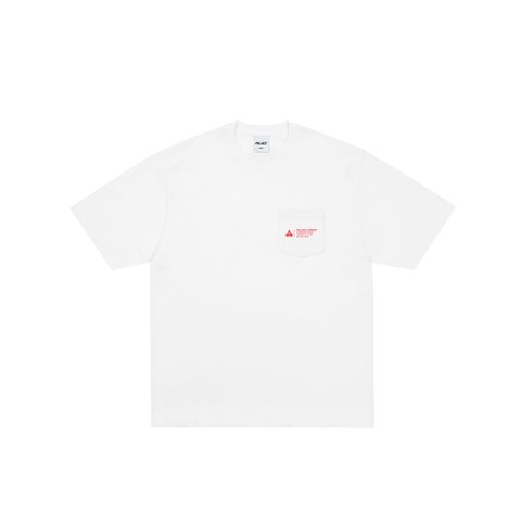 Palace SHOP LOCATOR POCKET T-SHIRT LONDON WHITE - Colorway