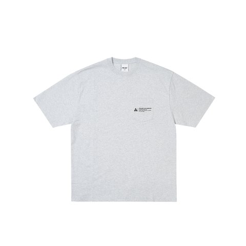 Palace SHOP LOCATOR POCKET T-SHIRT LOS ANGELES GREY MARL - Colorway