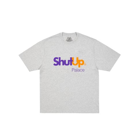 Palace SHUT UP T-SHIRT GREY MARL - Colorway