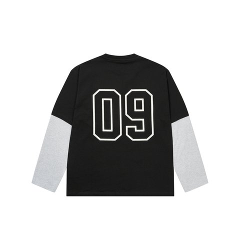 Palace SURPRISINGLY LONGSLEEVE BLACK / GREY MARL - Colorway
