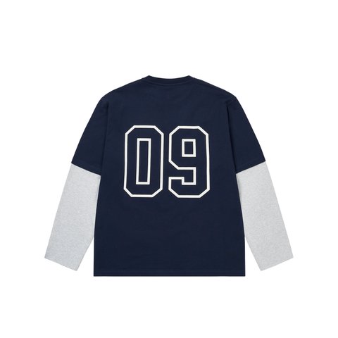 Palace SURPRISINGLY LONGSLEEVE NAVY / GREY MARL - Colorway