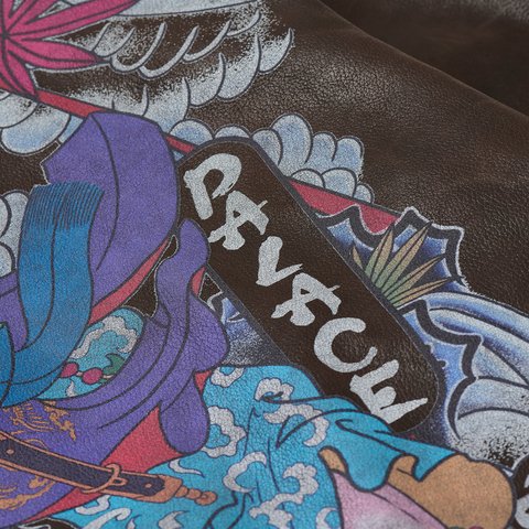 Palace SUSANOO LEATHER FLIGHT JACKET BROWN - Colorway