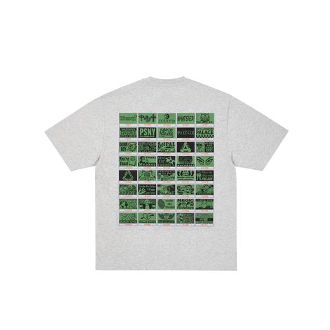 Palace TOP UP T-SHIRT GREY MARL - Colorway
