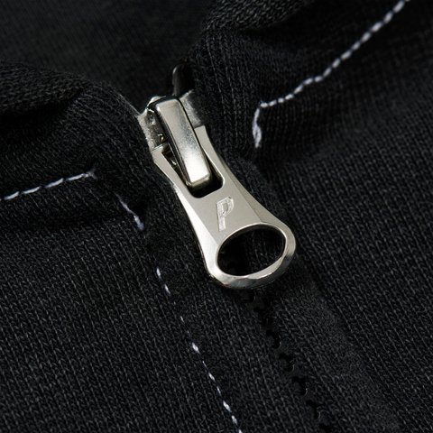 Palace TRIPLE STITCH VERITAS ZIP HOOD BLACK - Colorway