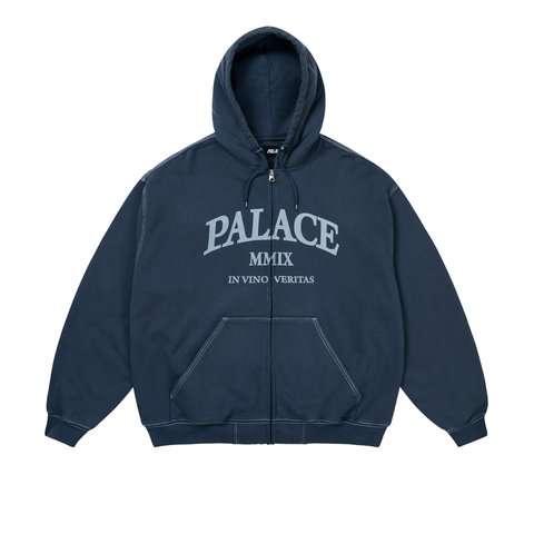 Palace TRIPLE STITCH VERITAS ZIP HOOD NAVY - Colorway