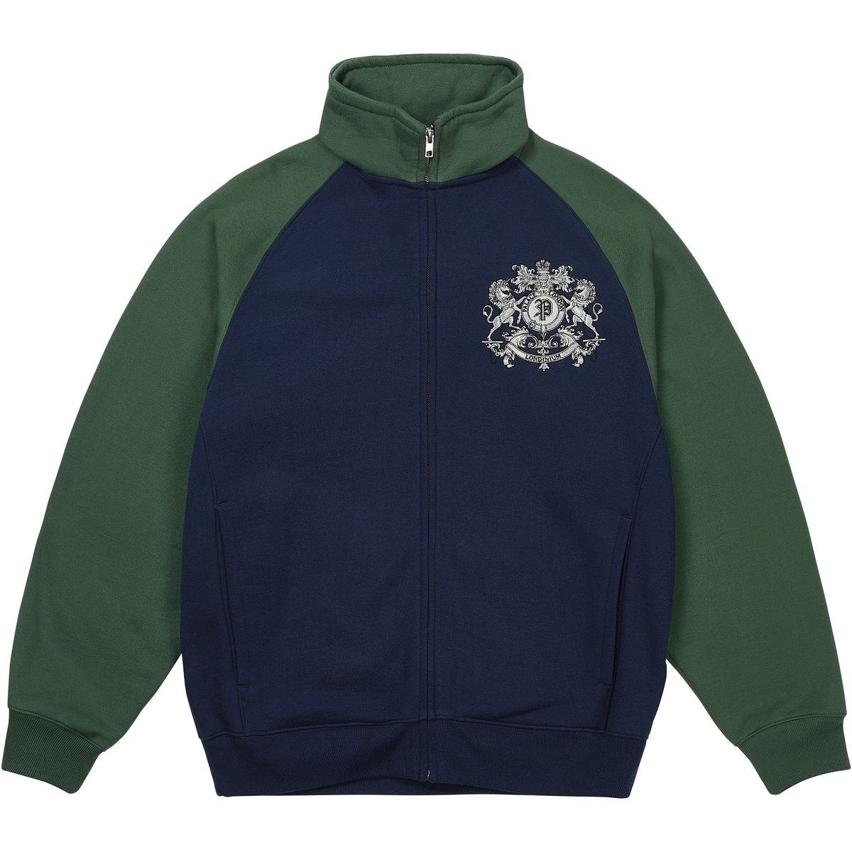 Palace CREST SWEAT NAVY / RACEY GREEN (Winter 2025) - €168.00