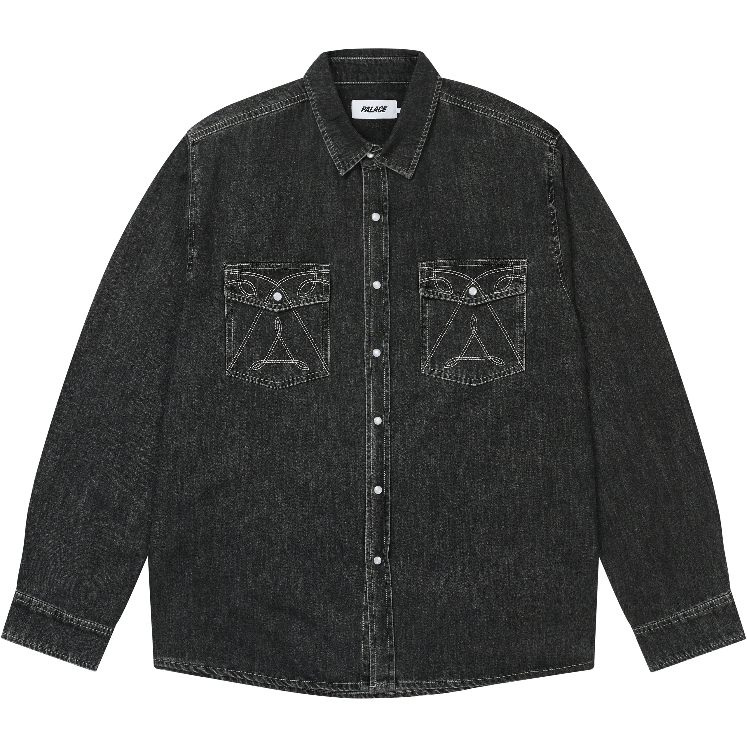 DENIM WESTERN OVER SHIRT BLACK