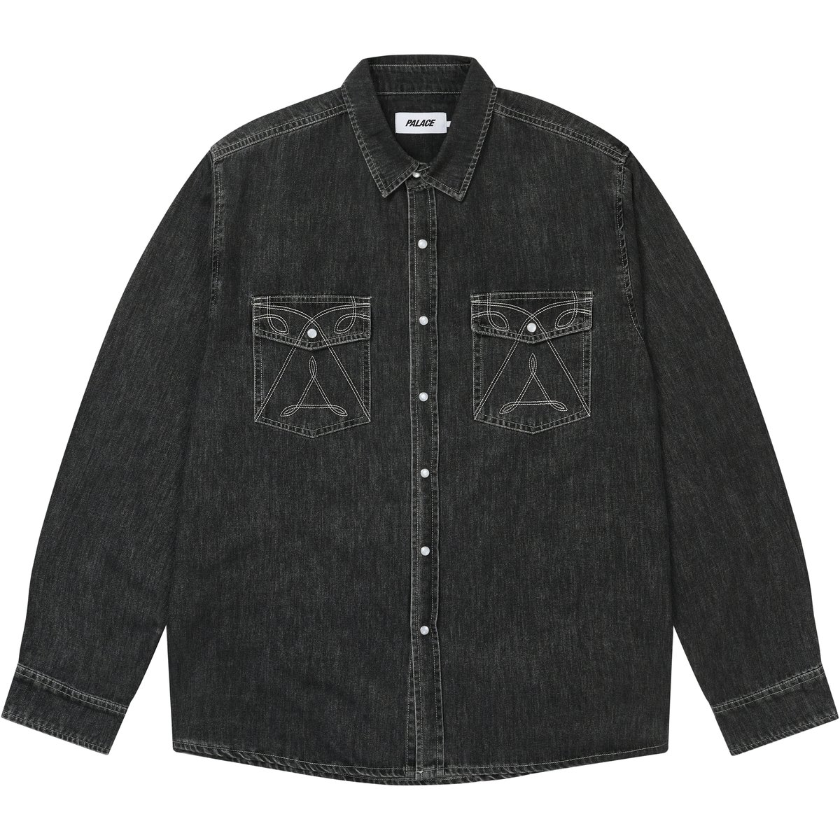 Palace DENIM WESTERN OVER SHIRT BLACK (Winter 2025) - €158.00