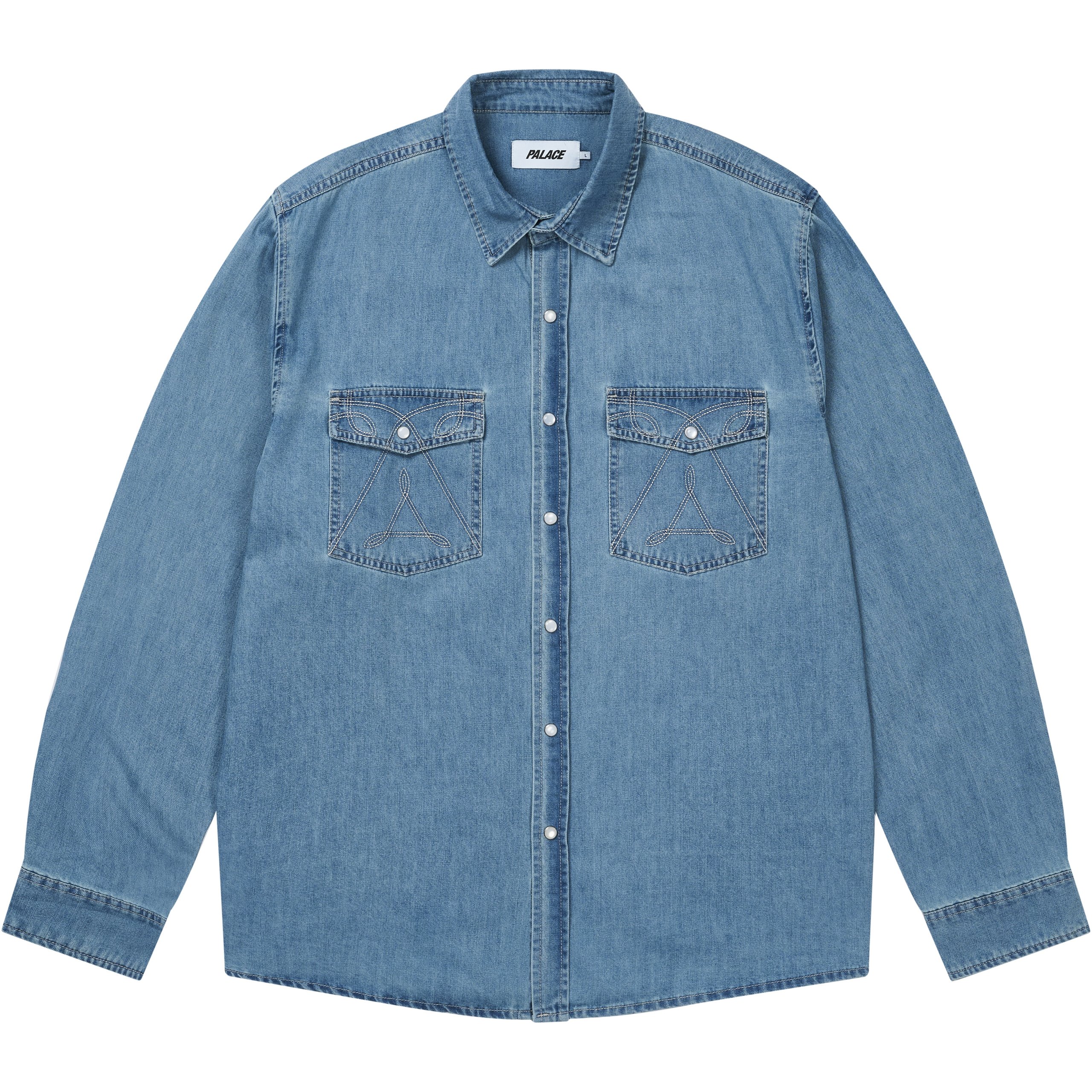 DENIM WESTERN OVER SHIRT STONE WASH