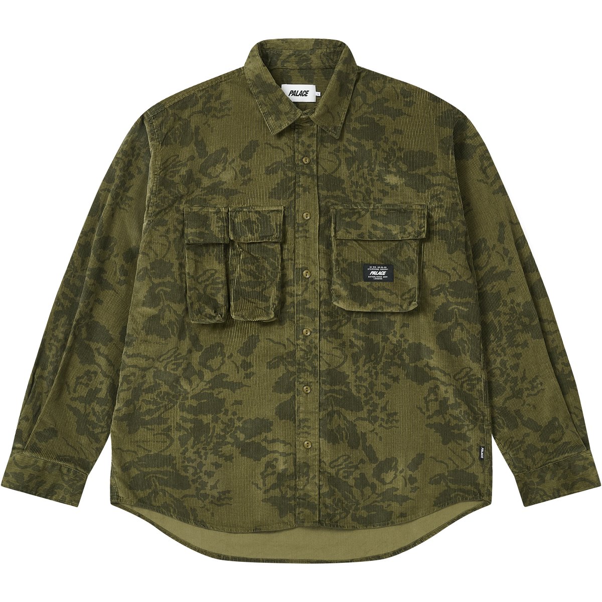 Palace DOUBLE POCKET CORD OVERSHIRT FLORAL (Winter 2025) - €198.00