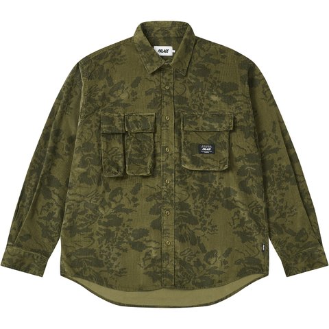 Palace DOUBLE POCKET CORD OVERSHIRT FLORAL - €198.00