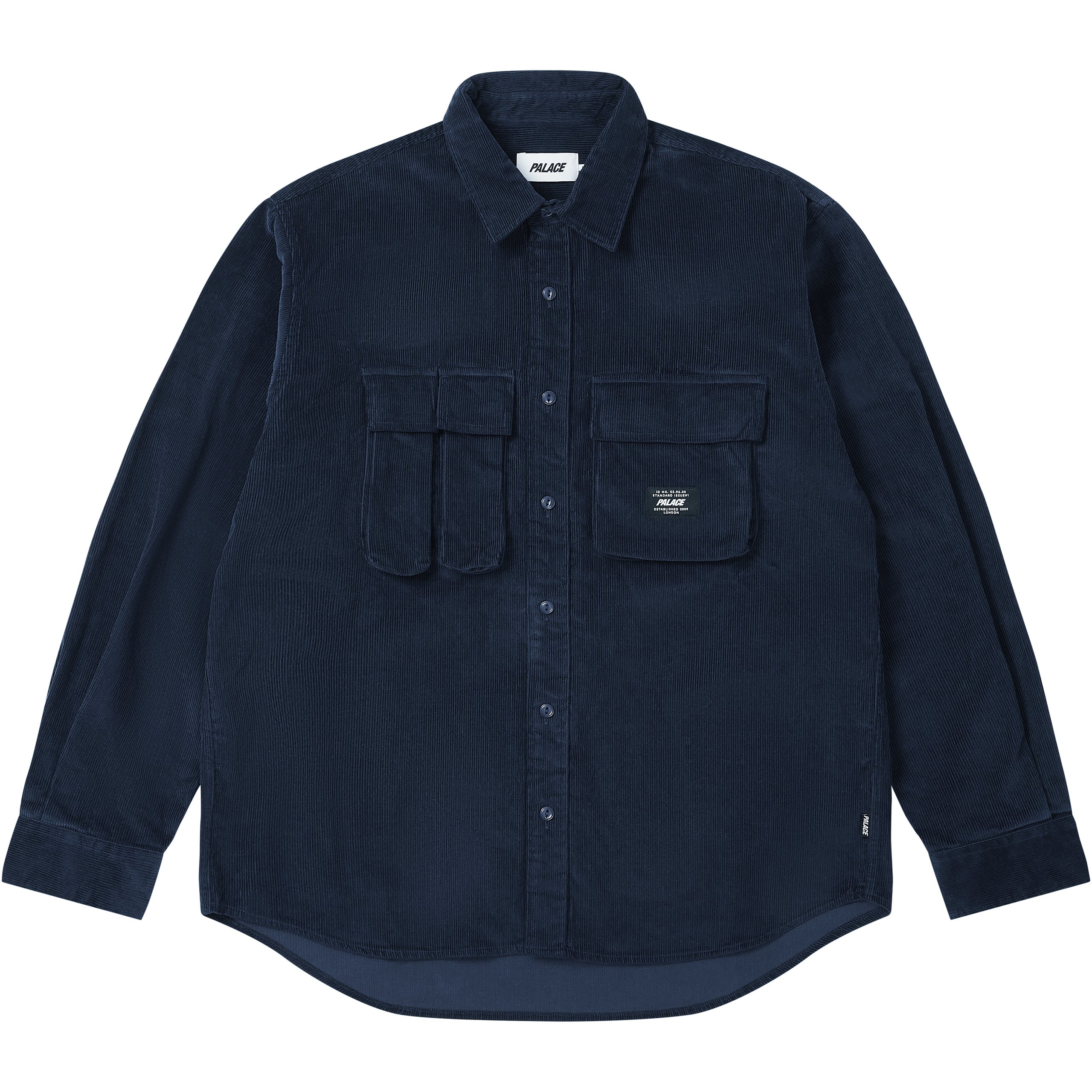 DOUBLE POCKET CORD OVERSHIRT NAVY