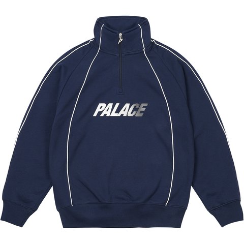 Palace FAST LOGO 1/4 ZIP NAVY - $168.00