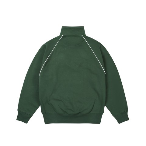 Palace FAST LOGO 1/4 ZIP RACEY GREEN - Colorway