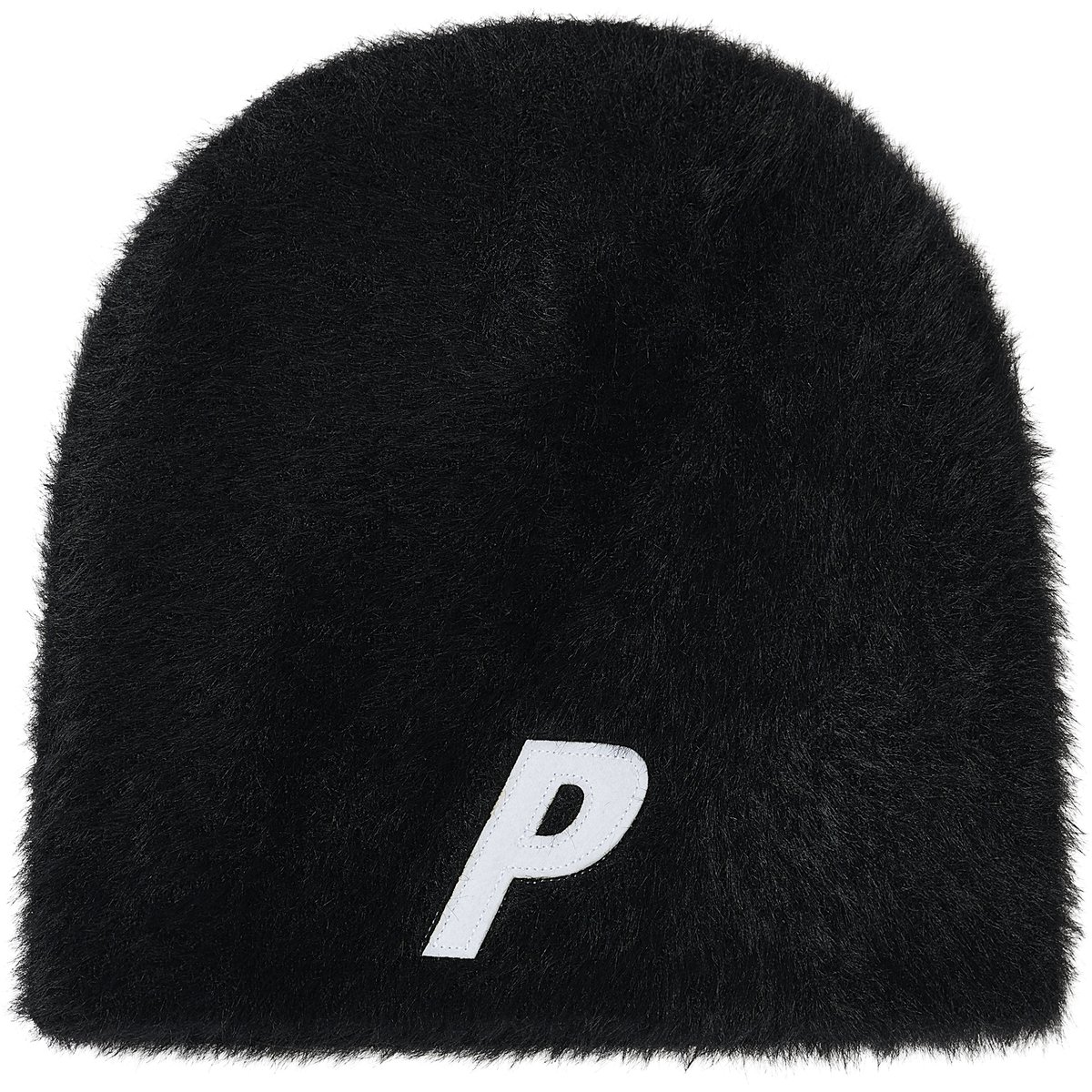 Palace FAUX MOHAIR P NEIN CUFF BEANIE BLACK (Winter 2025) - $42.00