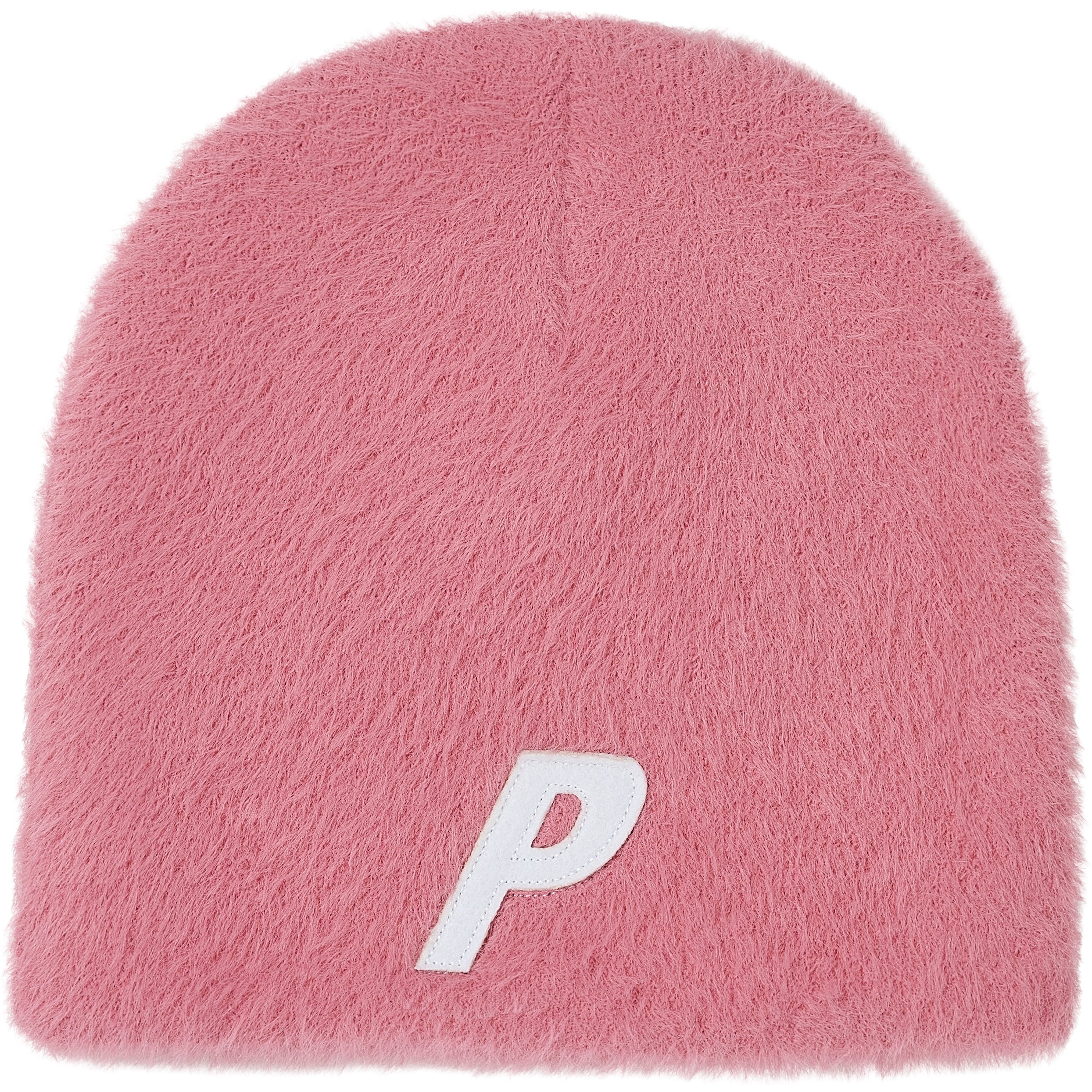 FAUX MOHAIR P NEIN CUFF BEANIE POSH PINK