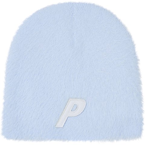 Palace FAUX MOHAIR P NEIN CUFF BEANIE SKYLINE BLUE - $42.00