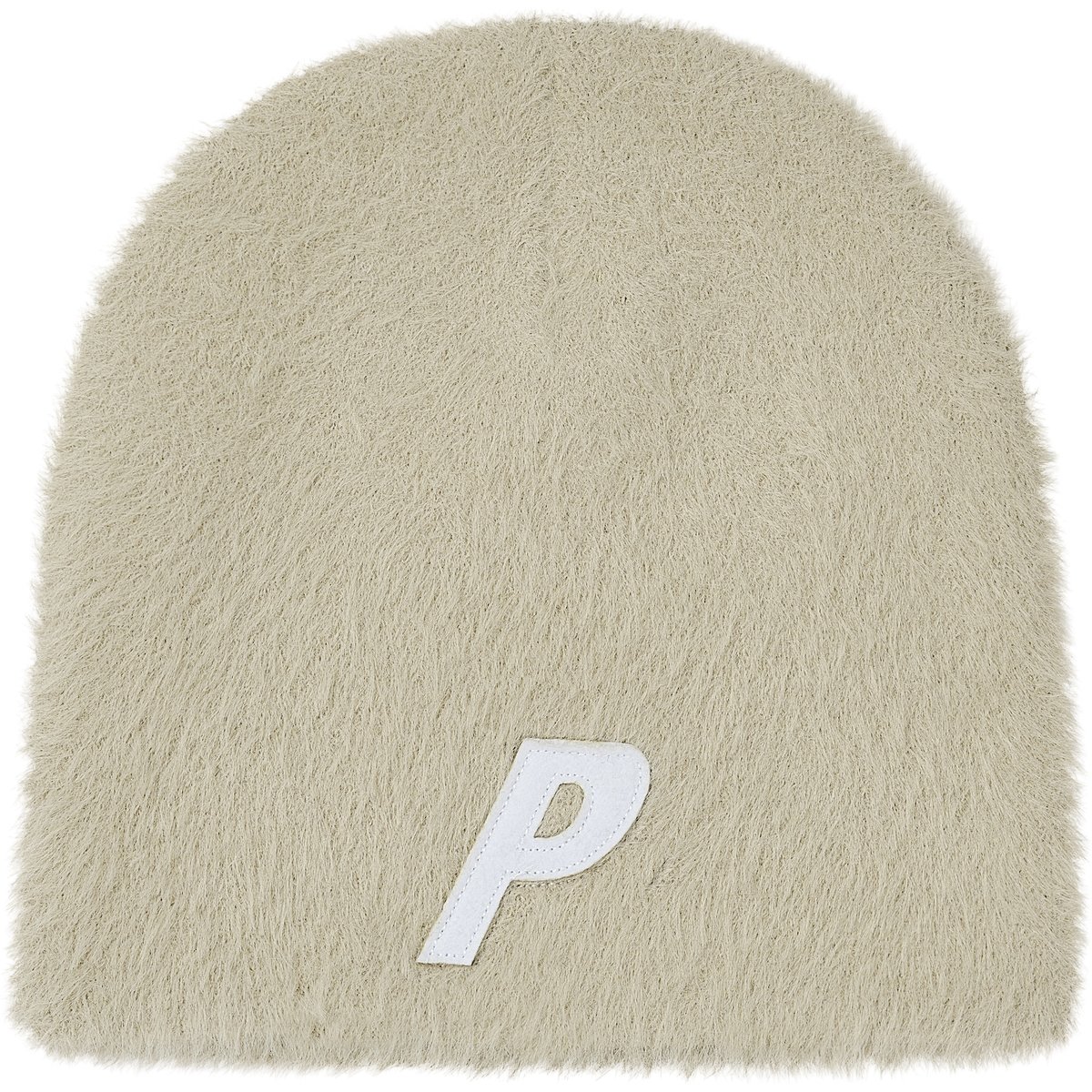 Palace FAUX MOHAIR P NEIN CUFF BEANIE STONEY GREY (Winter 2025) - $42.00