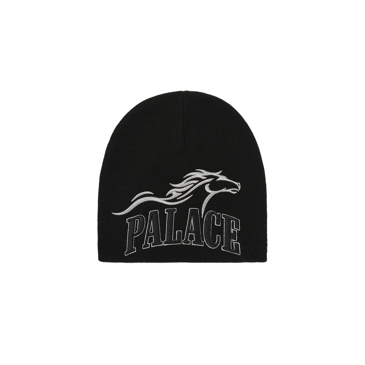 HORSEPOWER NEIN CUFF BEANIE BLACK - PalaceCommunity