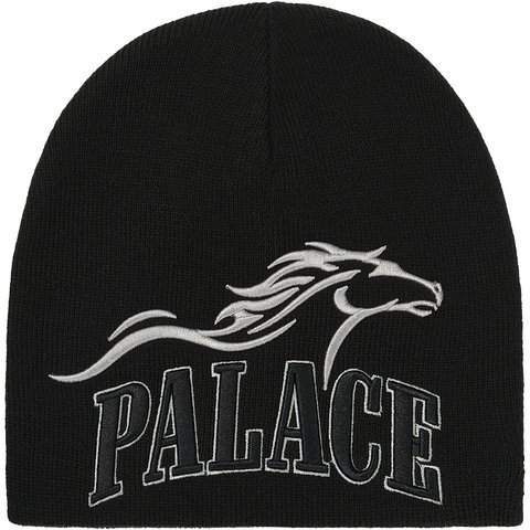 Palace HORSEPOWER NEIN CUFF BEANIE BLACK - $42.00