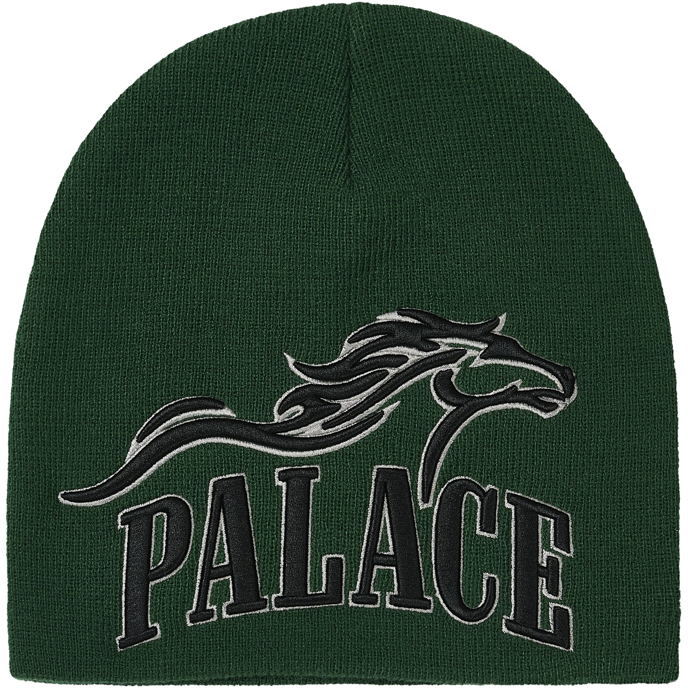 HORSEPOWER NEIN CUFF BEANIE RACEY GREEN