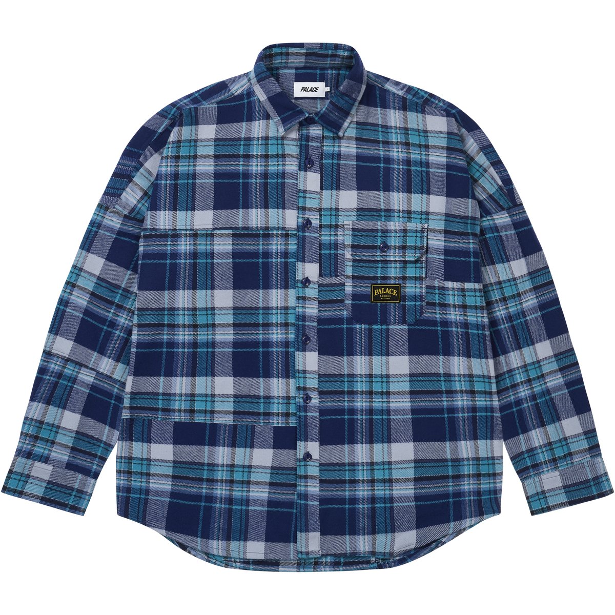 Palace LUMBER YAK PATCH OVERSHIRT BLUE (Winter 2025) - $178.00