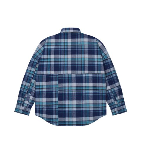 Palace LUMBER YAK PATCH OVERSHIRT BLUE - Colorway