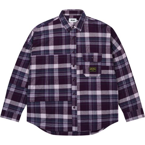 Palace LUMBER YAK PATCH OVERSHIRT PURPLE - $178.00