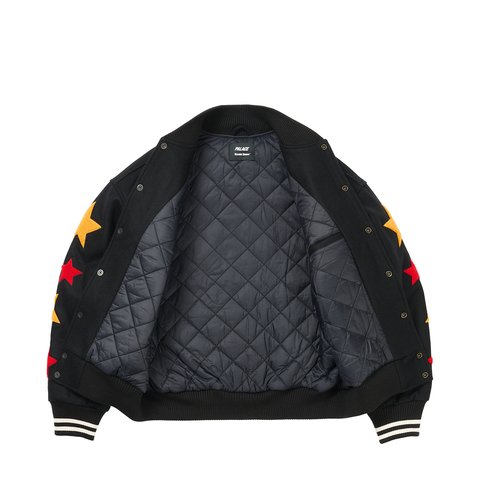Palace MARK BODĒ VARSITY JACKET BLACK - Colorway