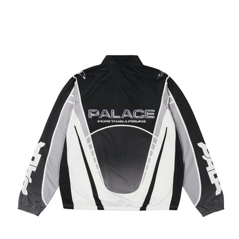 Palace MORE THAN A CYCLING ZIP JACKET BLACK / SILVER - Colorway