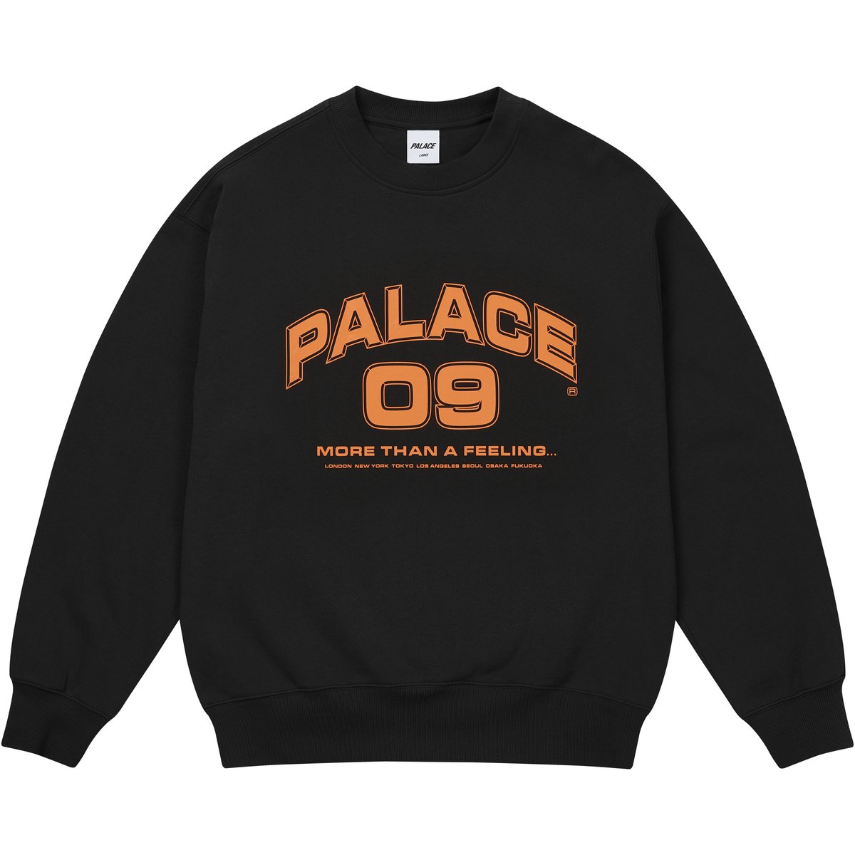 Palace MORE THAN A FEELING CREW BLACK (Winter 2025) - $138.00