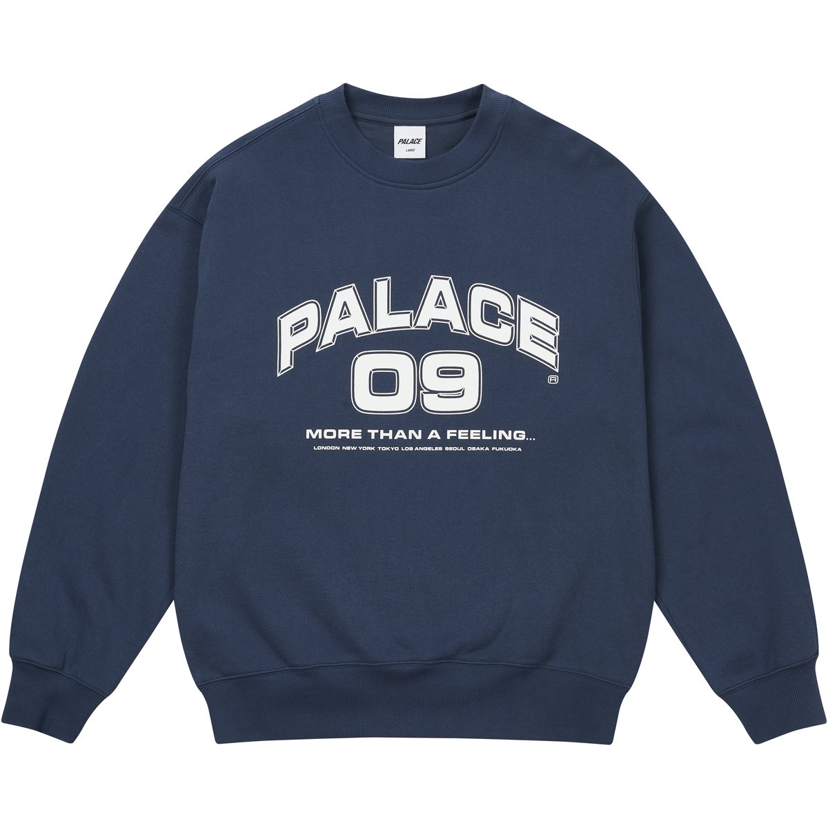 Palace MORE THAN A FEELING CREW NAVY (Winter 2025) - $138.00