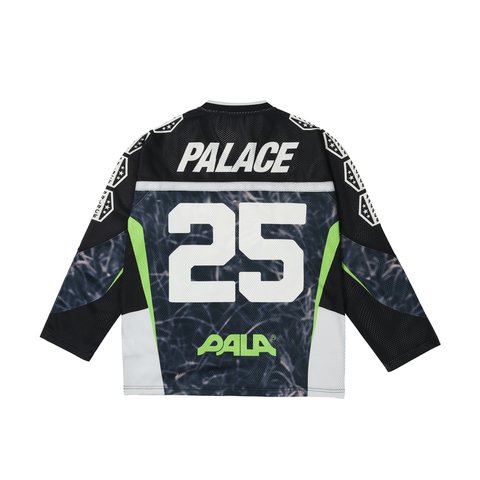 Palace NO BITIN' HOCKEY JERSEY BLACK - Colorway