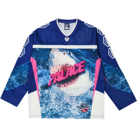 Palace NO BITIN' HOCKEY JERSEY NAVY - $158.00