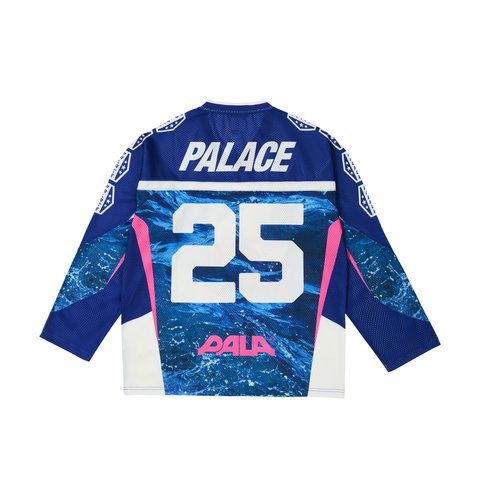Palace NO BITIN' HOCKEY JERSEY NAVY - Colorway