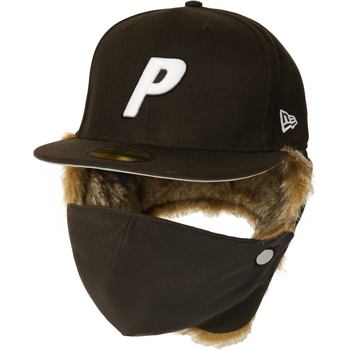Palace PALACE NEW ERA MASK DOGEAR 59FIFTY BROWN (Winter 2025) - €88.00