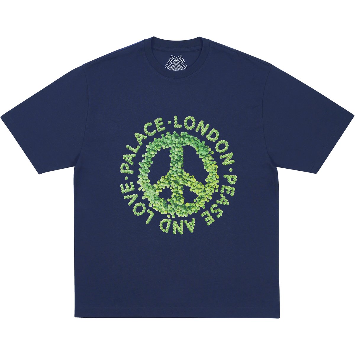 Palace PEASE AND LOVE T-SHIRT NAVY (Winter 2025) - $48.00