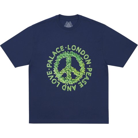Palace PEASE AND LOVE T-SHIRT NAVY - $48.00