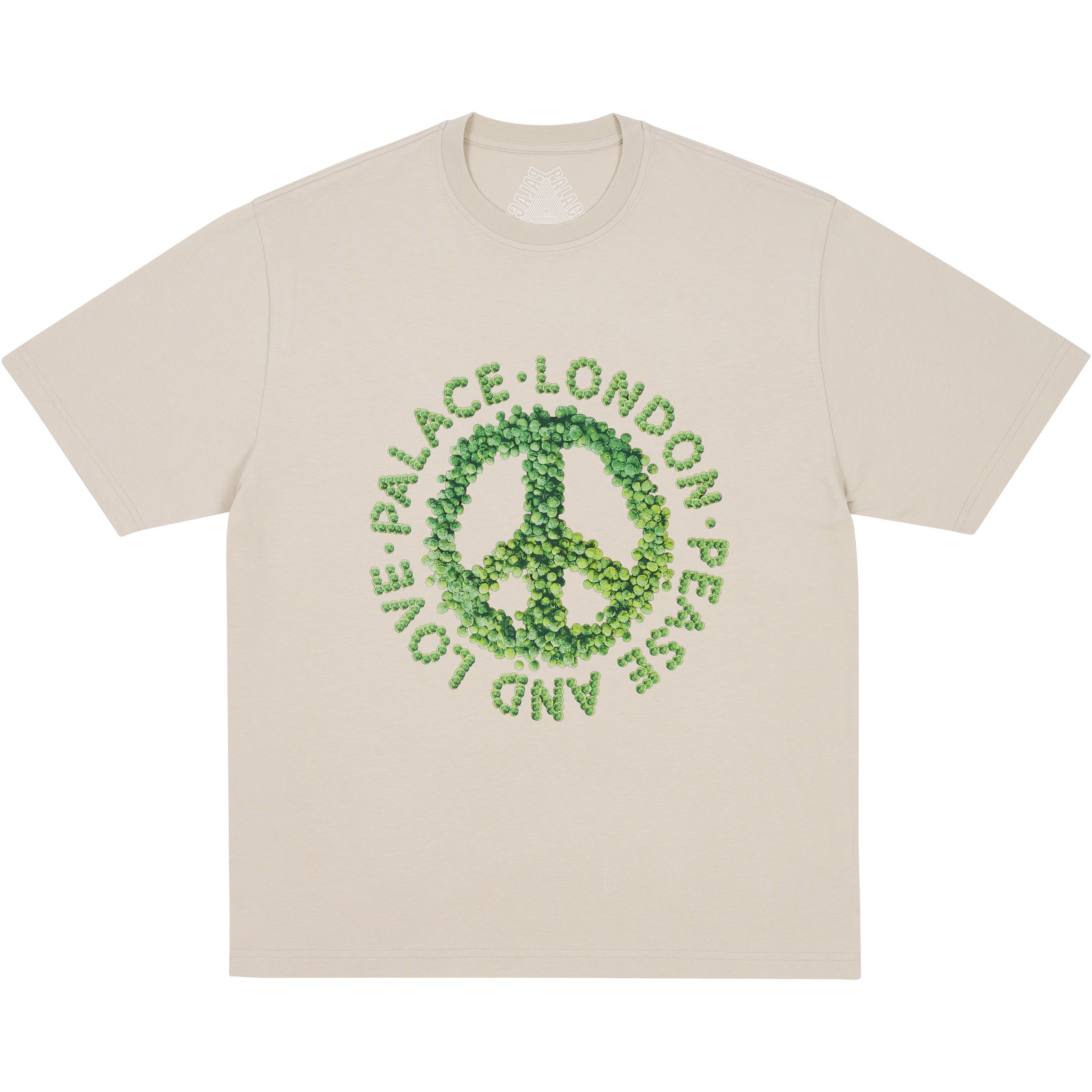 PEASE AND LOVE T-SHIRT STONEY GREY